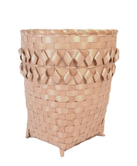 Maliseet Porcupine Stitch Tall Open Basket