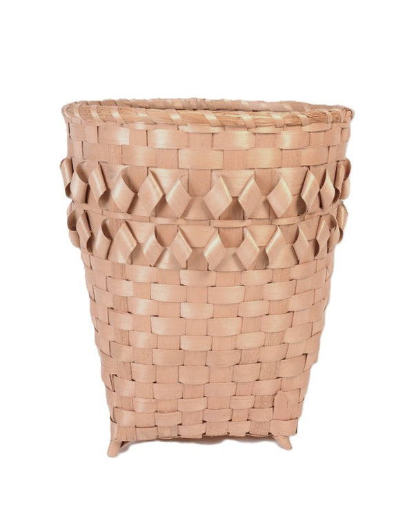 Maliseet Porcupine Stitch Tall Open Basket