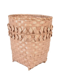 Maliseet Porcupine Stitch Tall Open Basket