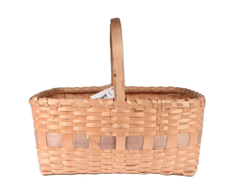 Micmac Basket with Handle from Nova Scotia