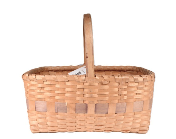 Micmac Basket with Handle from Nova Scotia