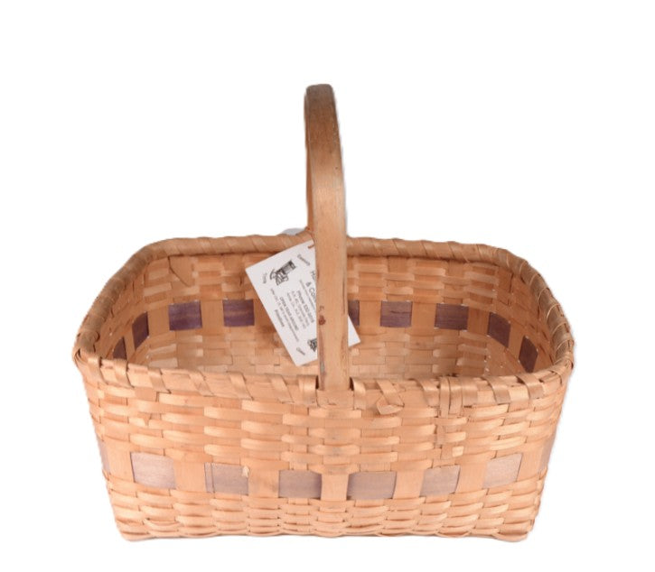 Micmac Basket with Handle from Nova Scotia