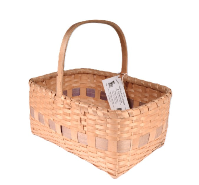 Micmac Basket with Handle from Nova Scotia
