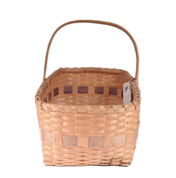 Micmac Basket with Handle from Nova Scotia