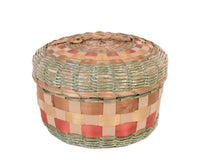 Old Penobscot Basketry with Lid and Handle