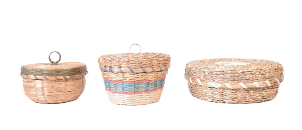 Penobscot Lidded Baskets Set of 3