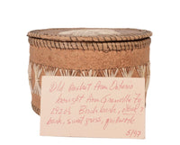 Ontario Canada Birch Bark with Lid Basket