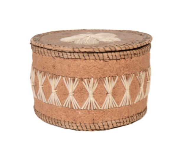 Ontario Canada Birch Bark with Lid Basket
