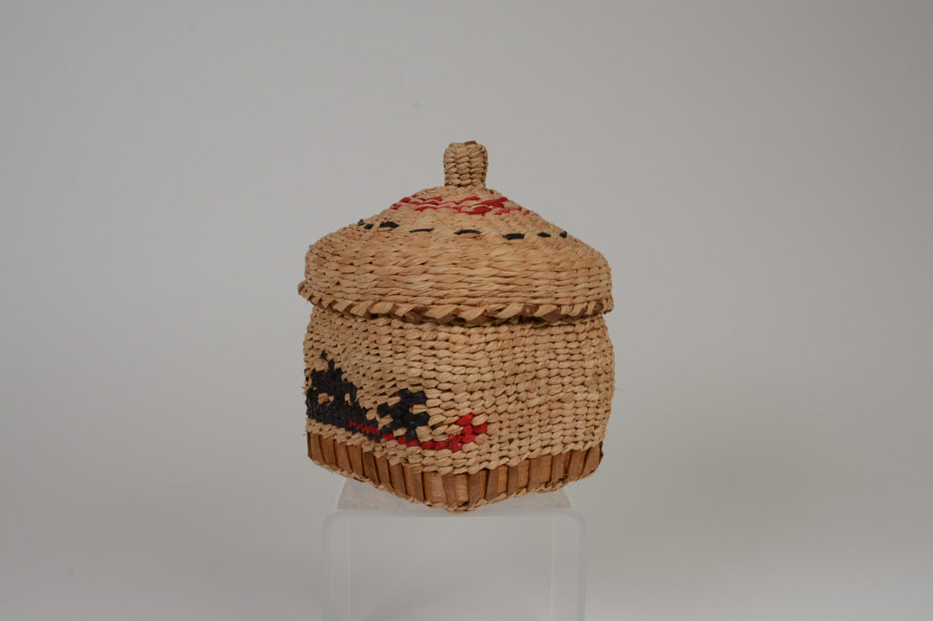 Makah Basketry with Lid