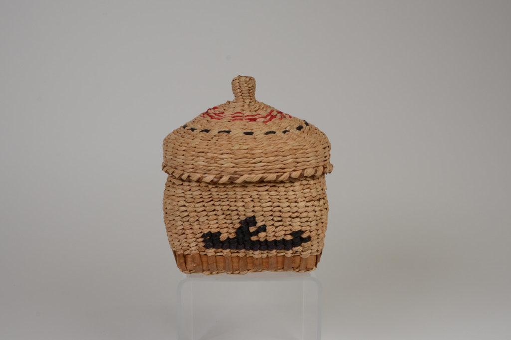 Makah Basketry with Lid