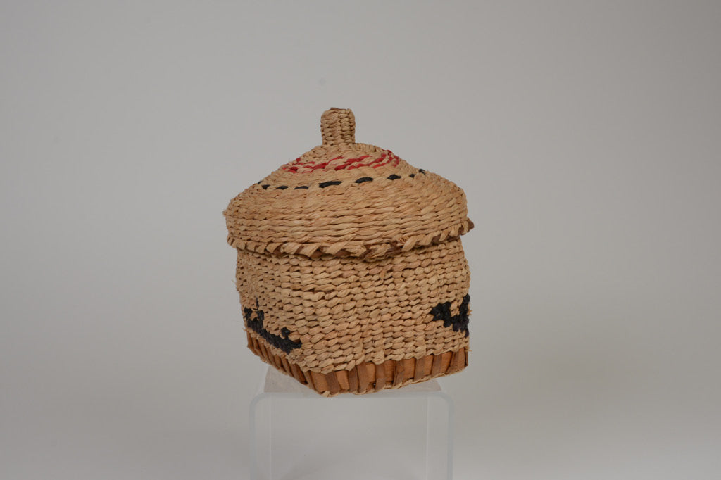 Makah Basketry with Lid