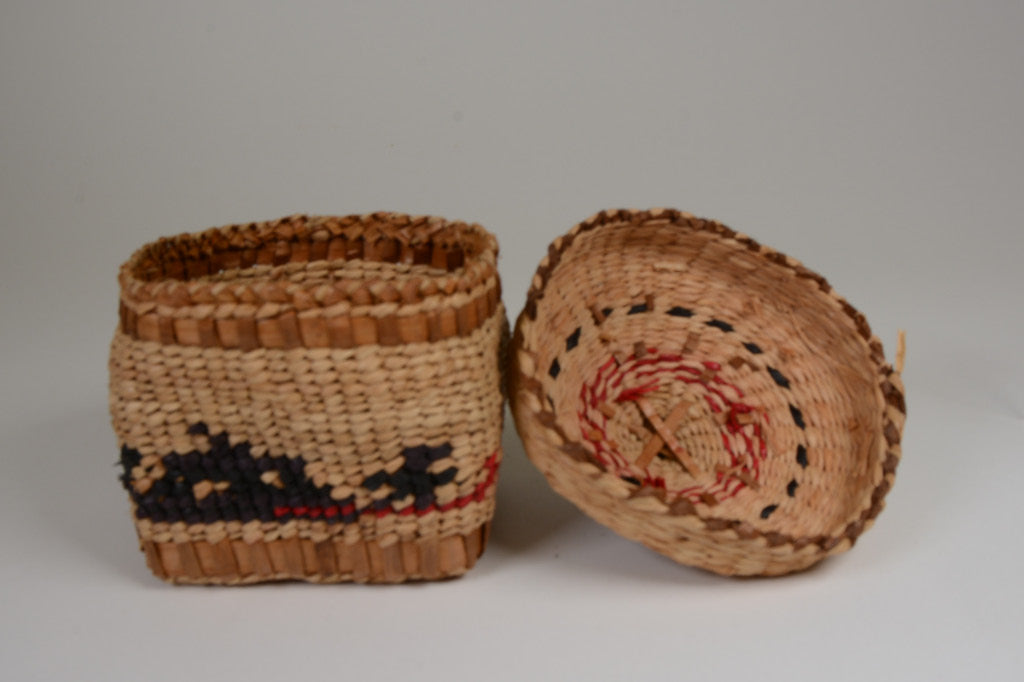 Makah Basketry with Lid