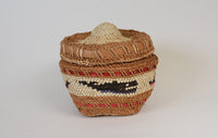 Makah Basket with Whale Hunt Scene