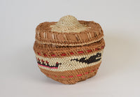 Makah Basket with Whale Hunt Scene