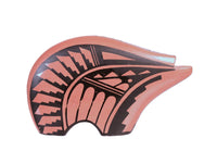 Jemez Pueblo Black on Red Bear Pottery By N. Sandia