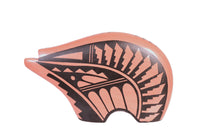 Jemez Pueblo Black on Red Bear Pottery By N. Sandia