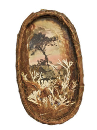Vintage Native Basketry Photo Frame