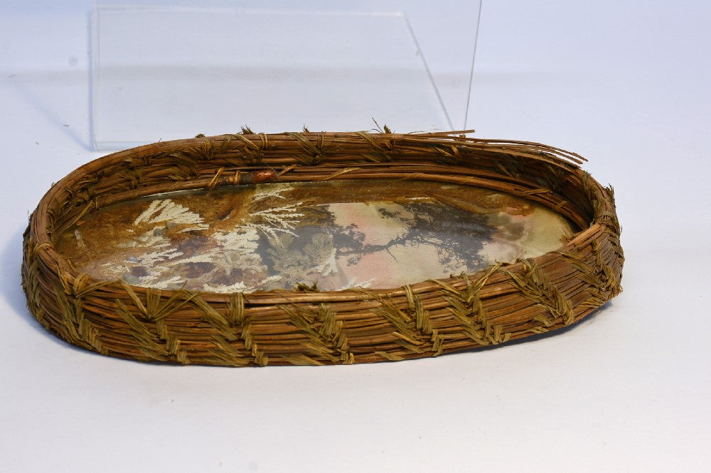 Vintage Native Basketry Photo Frame