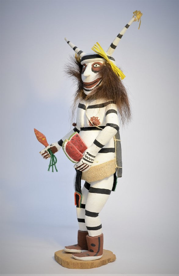 Large Hopi Pueblo Koshare Kachina Doll By Koope