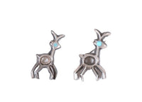Navajo Sterling Silver and Turquoise Animal Pins Set of 2