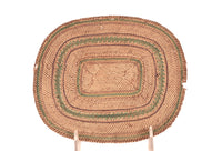 Fine Antique Makah Flat Oval Basketry Tray