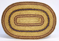 Fine Antique Makah Flat, Oval Basketry Tray