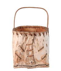 Athabascan Birch Bark Basket with Handle