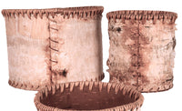 Athabascan Canadian Birch Bark Nesting Baskets Set of 3