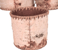 Athabascan Canadian Birch Bark Nesting Baskets Set of 3