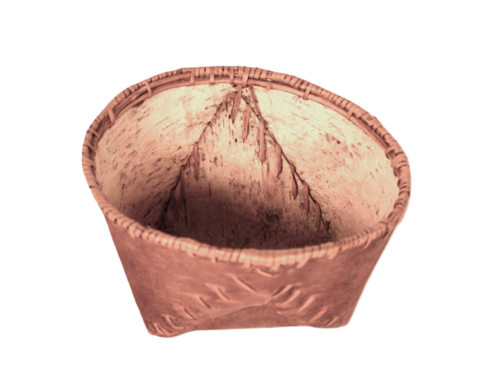 Athabascan Birch Bark Oval Basket