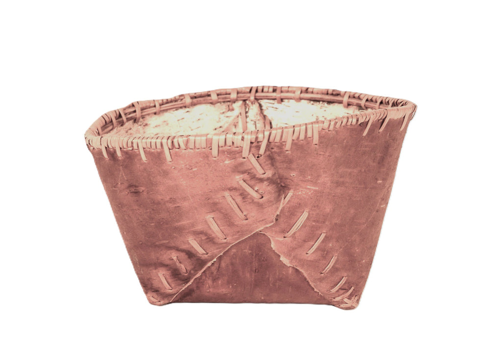 Athabascan Birch Bark Oval Basket