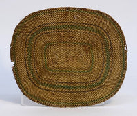 Fine Antique Makah Flat, Oval Basketry Tray
