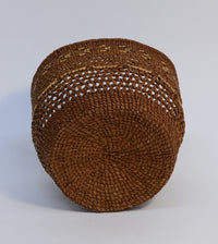 Fine twined Tlingit Basket "ALASKA"