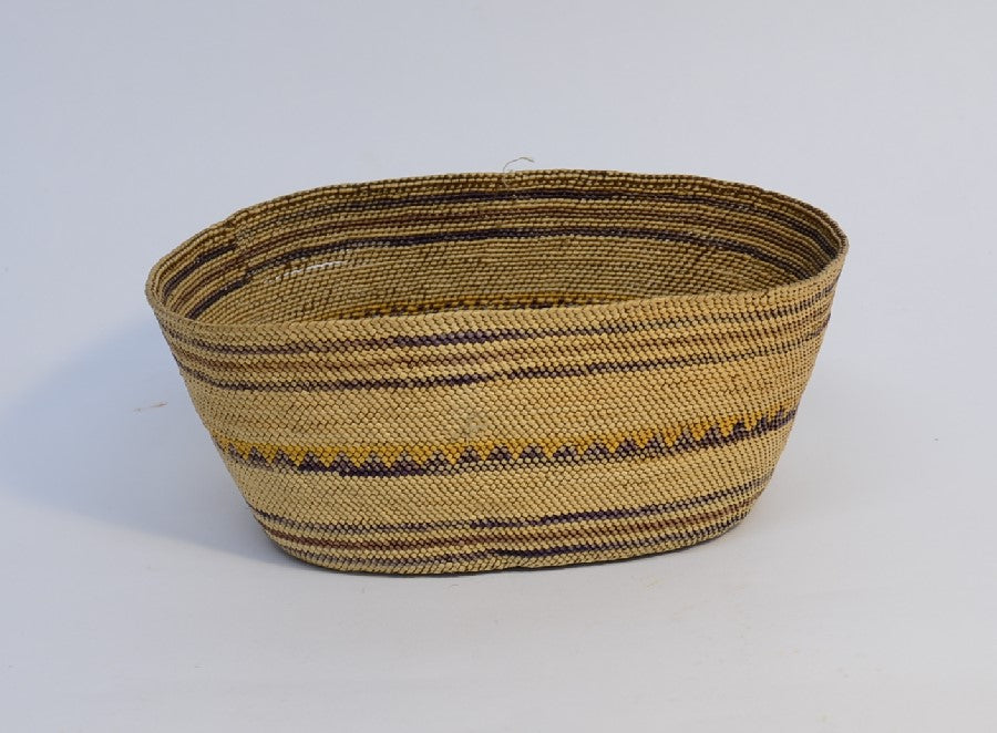Makah Oval Basket of Fine Weave