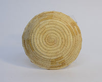 Papago basket, Southern Arizona, coiled Basket Tray of Yucca stem