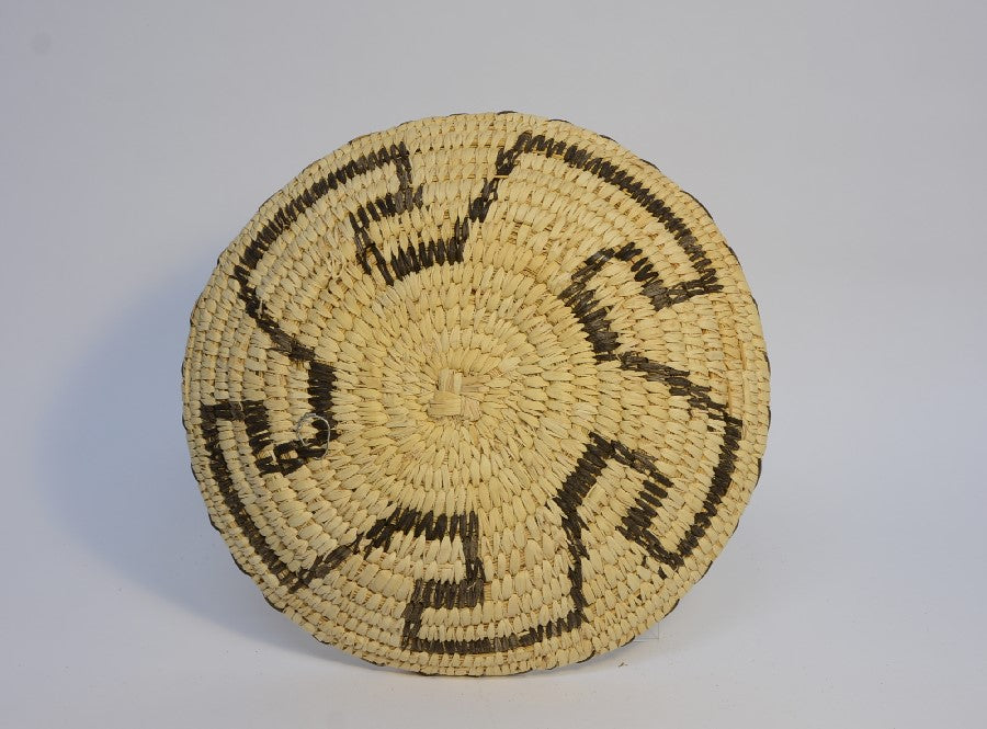 Papago Indian Basket, Whirlwind motif