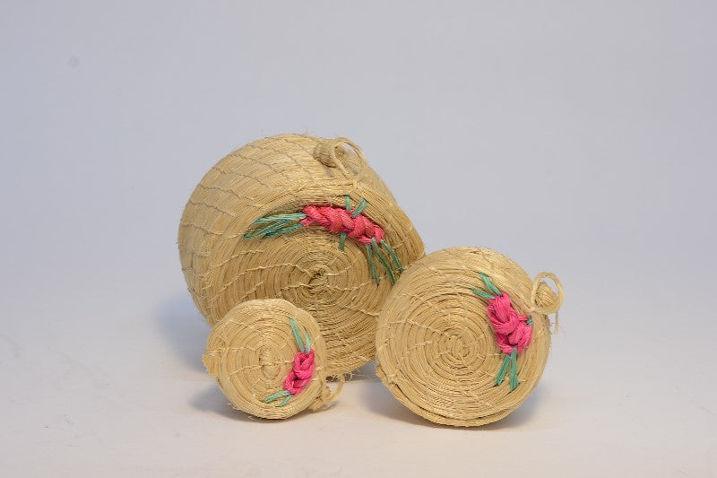 Set of 3 Baskets with Lids