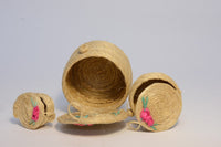 Set of 3 Baskets with Lids