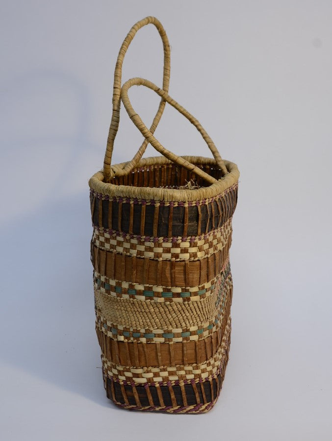 Makah Indian Market Basket with Whale