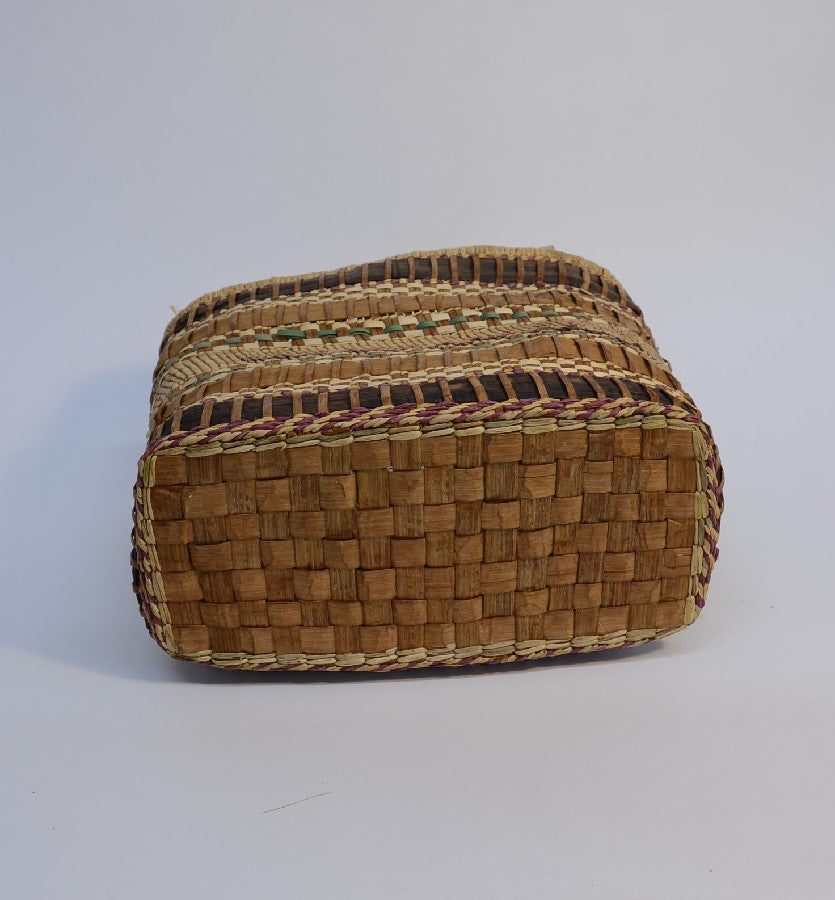 Makah Indian Market Basket with Whale