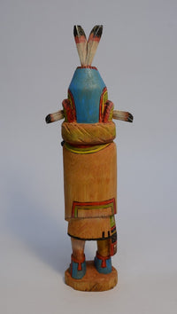 Hopi Pueblo Aholi Kachina Doll By L. Valentine