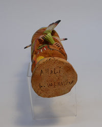 Hopi Pueblo Aholi Kachina Doll By L. Valentine