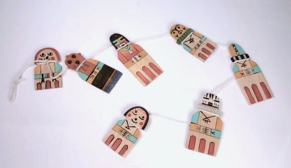 Hopi Katsina Flat Cradle Dolls