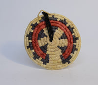 Hopi Coiled basket with Wedding Basket motif