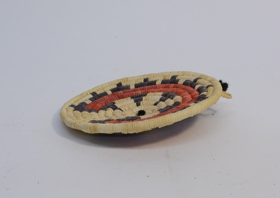 Hopi Coiled basket with Wedding Basket motif