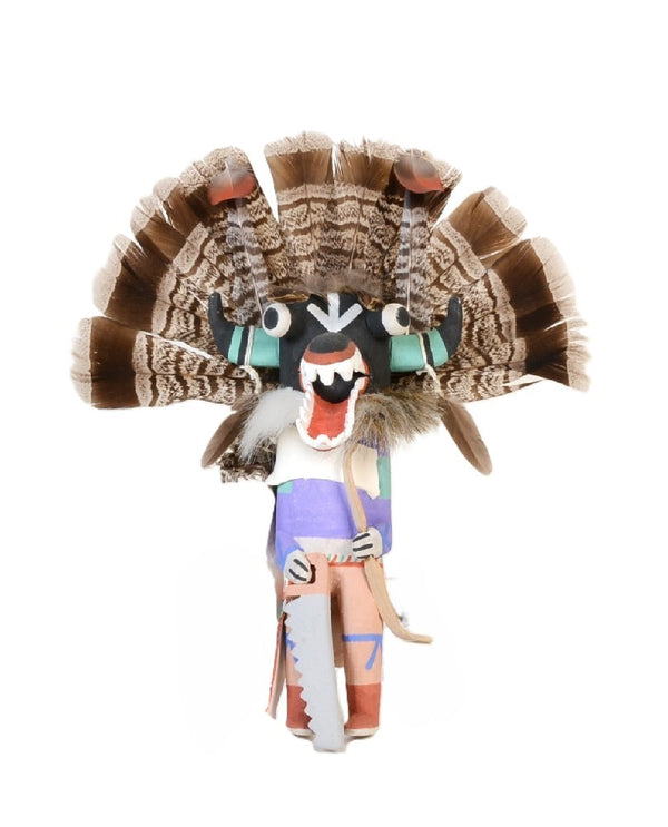 Hopi Kachina Black Ogre Doll Wall Hanger
