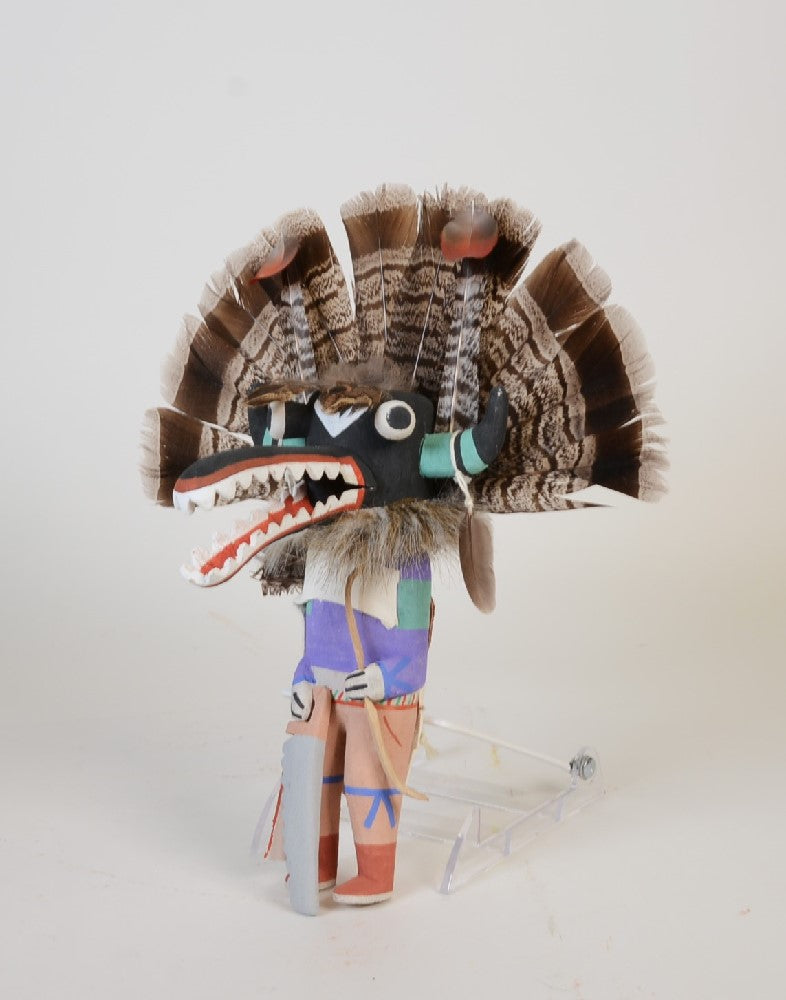 Hopi Kachina Black Ogre Doll Wall Hanger