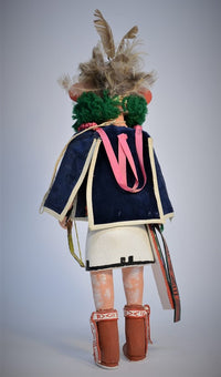 Vintage Hopi Pueblo Velvet Shirt Navan Kachina Doll
