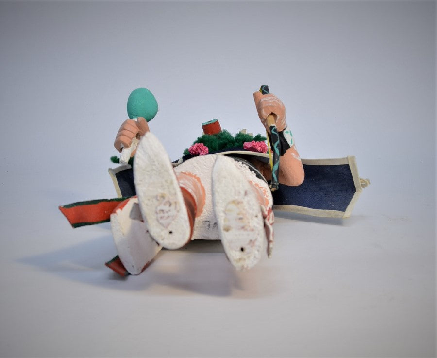 Vintage Hopi Pueblo Velvet Shirt Navan Kachina Doll