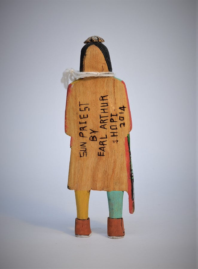 Hopi Pueblo Sun Priest Kachina Doll By Earl Arthur